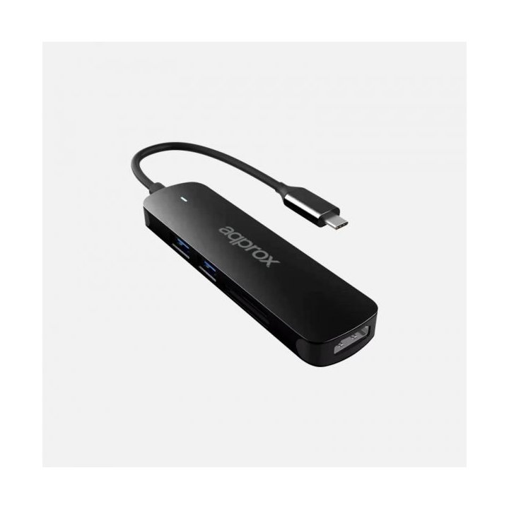 Docking Usb-c Approx Appc45 A 2xusb 3.0 5gbps 1xhdmi 4k 30hz Lector De Tarjetas Sd micro Sd