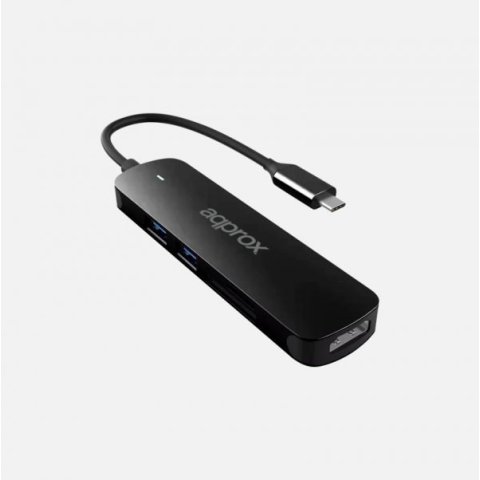 Docking Usb-c Approx Appc45 A 2xusb 3.0 5gbps 1xhdmi 4k 30hz Lector De Tarjetas Sd micro Sd