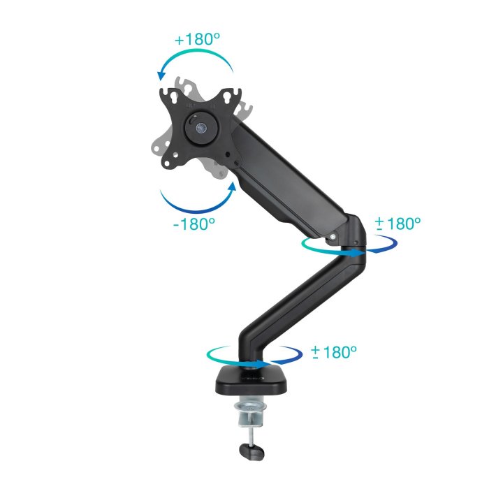 Soporte De Mesa Tooq Db5032tnr-b Para 1 Pantalla 17" A 32" Max 9kg Vesa 75x75 Y 100x100 Negro