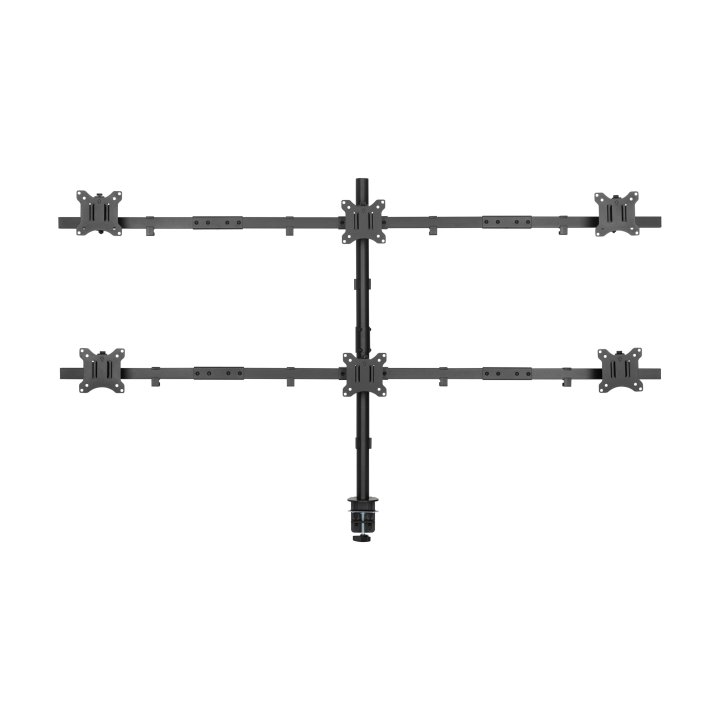 Soporte De Mesa Equip 650160 Para 6 Pantallas De 17"-32" Max. 7kg Por Pantalla Max.vesa 100x100