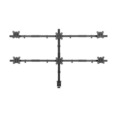 Soporte De Mesa Equip 650160 Para 6 Pantallas De 17"-32" Max. 7kg Por Pantalla Max.vesa 100x100