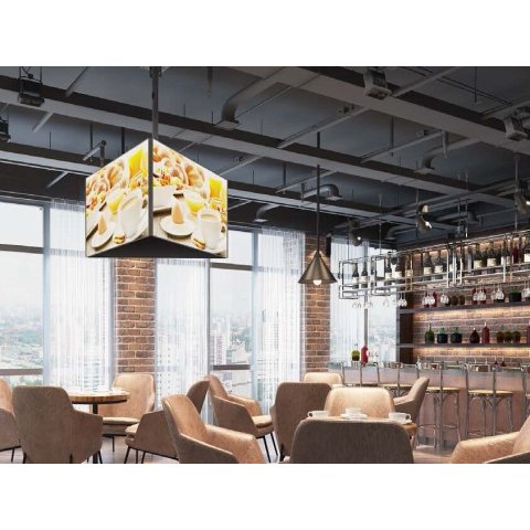 Soporte De Techo Profesional Equip 650370 Para 2 Pantallas 32"-65" Inclinable Max. 50kgs