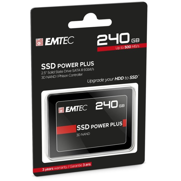 Disco Ssd Sata3 240gb Power Plus X150 Emtec (500mb s Escritura) Ecssd240gx150