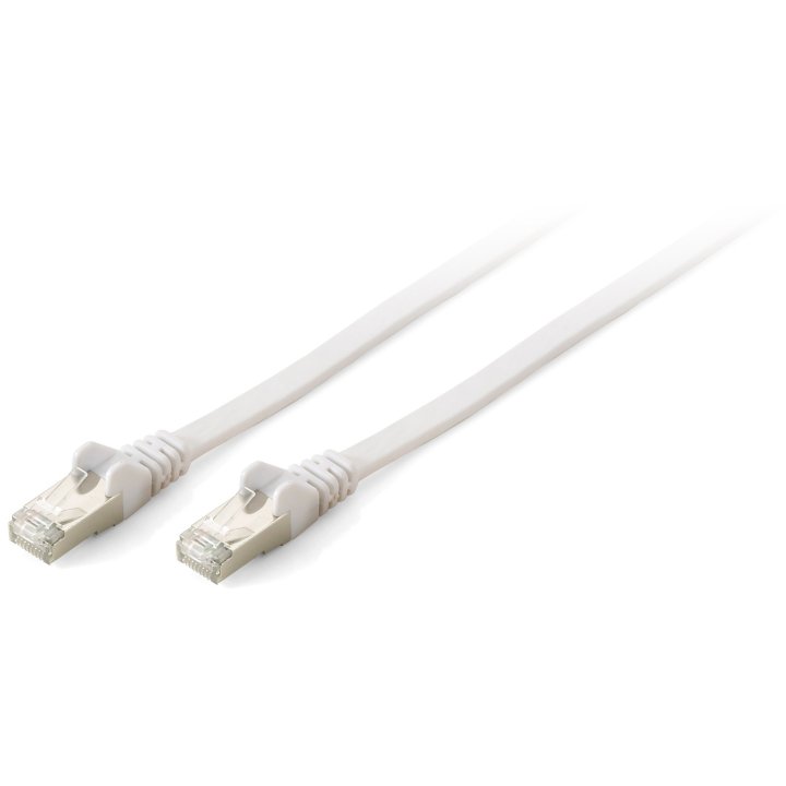 Latiguillo Plano Apantallado U ftp Categoria 6a 10g 1m Color Blanco