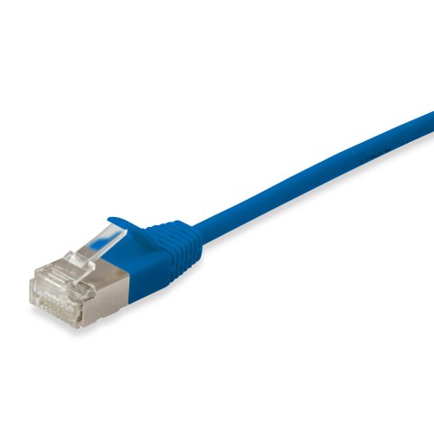 Latiguillo Slim Apantallado S ftp Categoria 6a Libre De Halogenos 10g 0,5m Color Azul Equip 606113