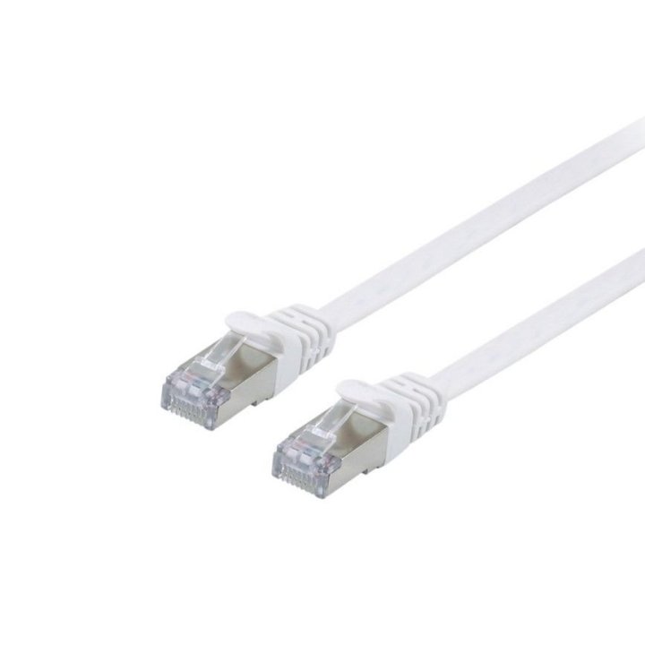 Latiguillo Plano Apantallado U ftp Categoria 6a 10g 3m Color Blanco