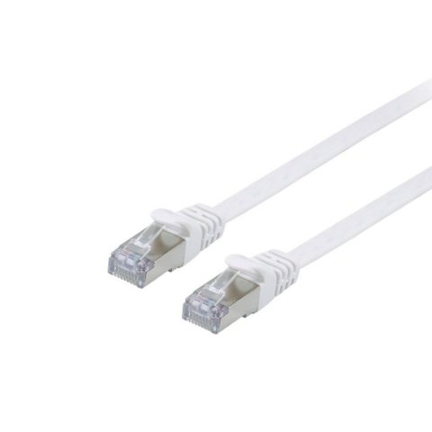 Latiguillo Plano Apantallado U ftp Categoria 6a 10g 3m Color Blanco