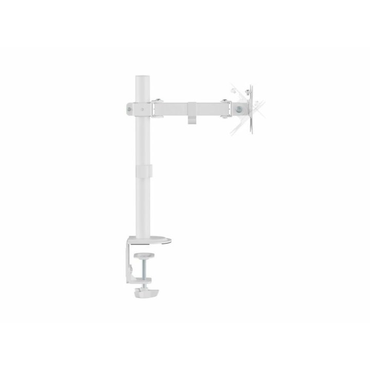 Soporte De Mesa Equip 650166 Para 1 Pantalla 17"-32" Brazo Inclinable Y Giratorio 360 Color Blanco