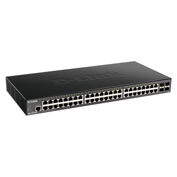 Switch Semigestionable D-link Dgs-1250-52x e 48p Giga + 4p 10g Sfp+ Capacidad De Switching 176gbps