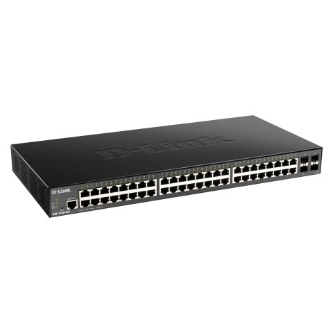 Switch Semigestionable D-link Dgs-1250-52x e 48p Giga + 4p 10g Sfp+ Capacidad De Switching 176gbps