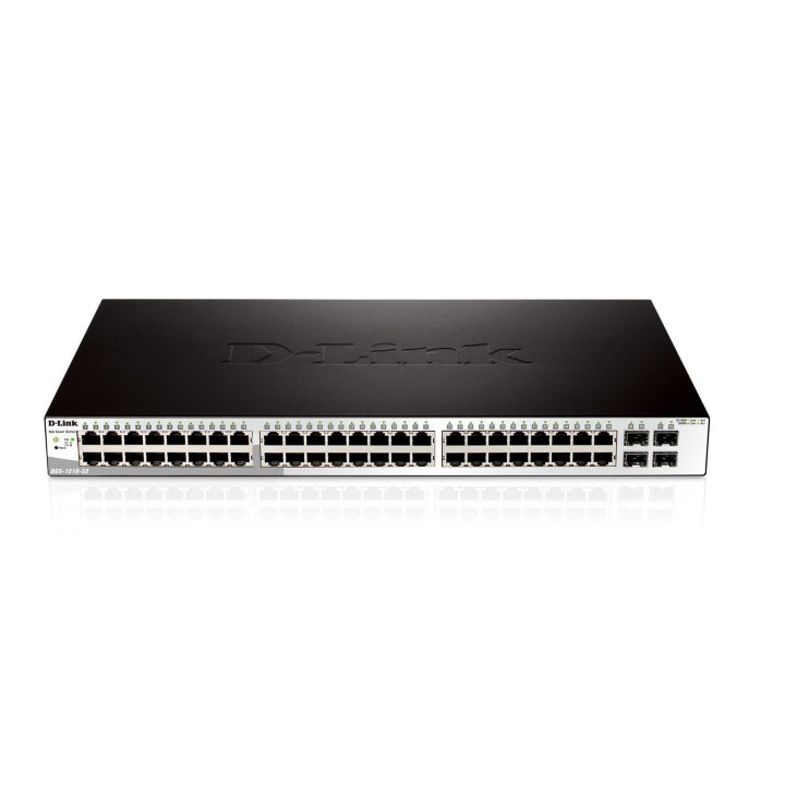 Switch Semigestionable D-link Dgs-1210-52 e 48p Giga + 4p Giga Combo Rack