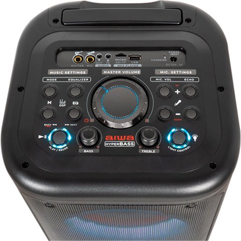 Altavoz Bluetooth Trolley Aiwa Kbtus-450 5.0true Wireless Stereo 350w Fm usb micro-sd jack Led Rgb 7 Colores Bateria 3600mah