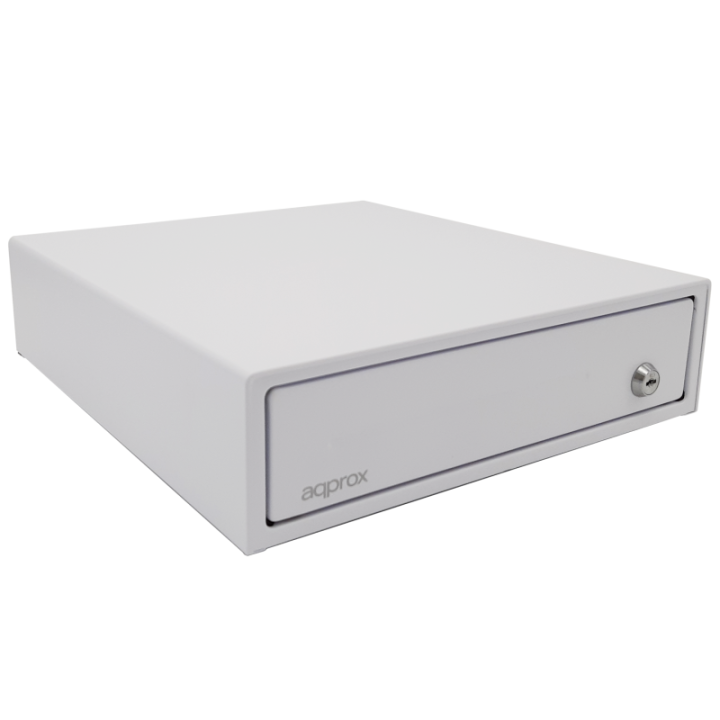Tpv Cajon Portamonedas Compacto Approx Appcash33 White 33x36 Apertura Manual Y Automatica Color Blanco