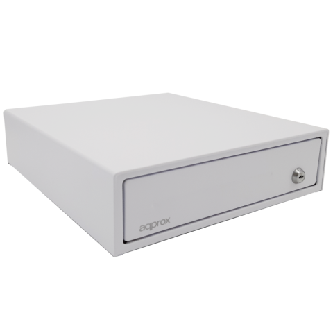 Tpv Cajon Portamonedas Compacto Approx Appcash33 White 33x36 Apertura Manual Y Automatica Color Blanco