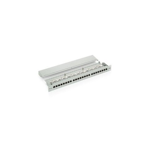 Patch Panel 24 Puertos Categoria 5e Apantallado (ral7035)
