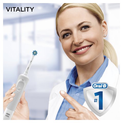 Cepillo Dental Electrico Braun Oral-b Vitality 100 Cross Action Color Blanco D100.413.1