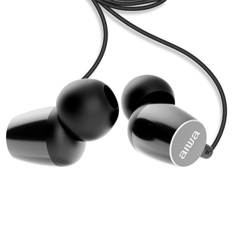 Auricular Intrauditivo Aiwa Estm-30sl Plata 3,5mm Dreiver Neodimio 10mm Dinamico Micro Incorporado