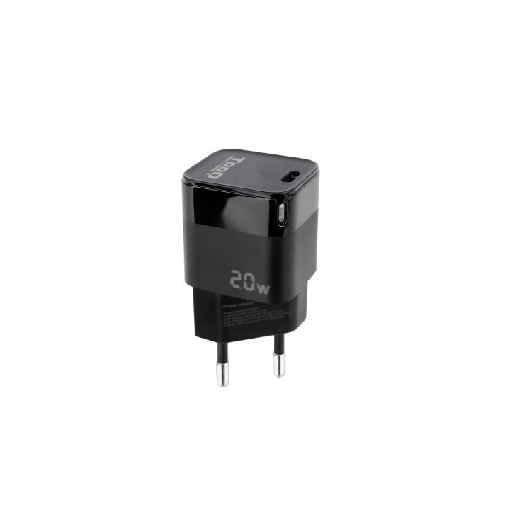 Cargador De Pared Tooq Tqwc-pd20wt Usb-c Pd 20w Negro
