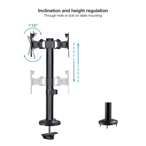 Soporte De Mesa Tooq Db1132tn-b Para 2...