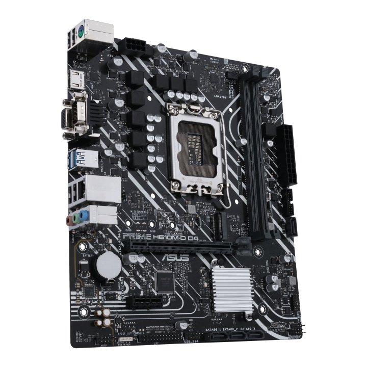 Pb Asus Prime H610m-d D4 M-atx Skt 1700 Intel Gen 12º 13º M-atx Vga Hdmi 2pcie M.2x3.0 Glan Usb3.2