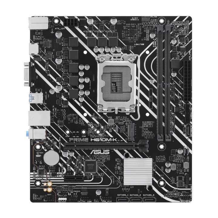 Pb Asus Prime H610m-k Skt Lga 1700 M-atx Ddr5-5600mhz Hdmi Dvi Vga 1xpcie 4.0 1xpcie 3.0 M.2 Glan Usb3.2