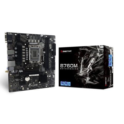 Pb Biostar B760mx2-e D4 M-atx Skt 1700 Hdmi Vga Dvi 2xddr4 3200mhz 1xm.2 4xsata 2.5g Lan Usb 3.2