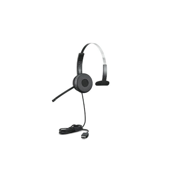 Headset Usb Lenovo 100 Mono Color Negro