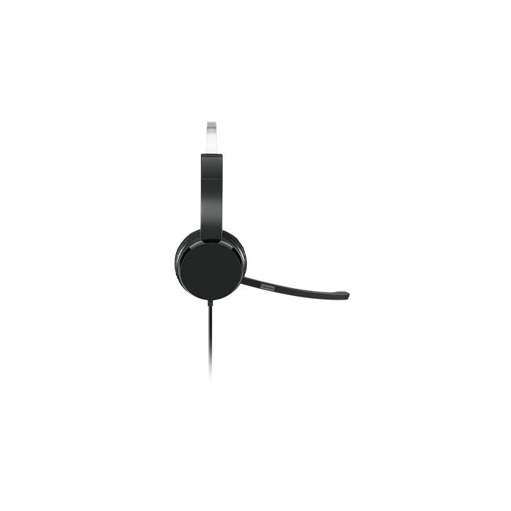 Headset Usb Lenovo 100 Mono Color Negro