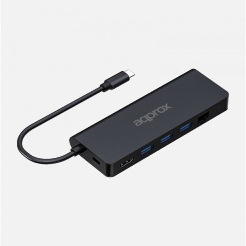 Docking Usb-c Approx Appc53 A 1xhdmi 4k 3xusb-a 3.0 1xlector Tarjetas Sd microsd 1xusb-c Pd 100w