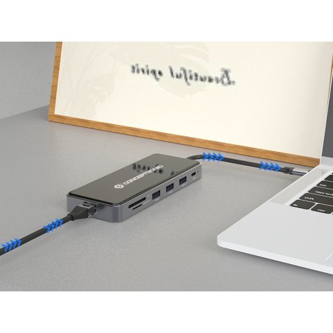 Docking Usb-c Conceptronic Donn15g 2xhdmi 1xvga 1xusb-c 2xusb-a 3.0 1xusb-a 2.0 1xjack 1x1gb Rj45 1xlector De Tarjetas