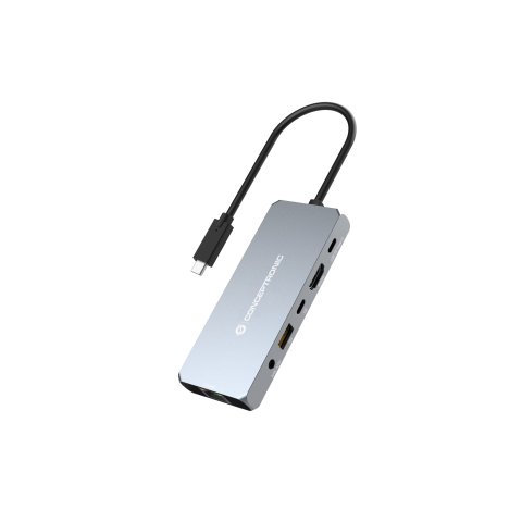 Docking Usb-c Conceptronic Donn22g 6-in-1 Usb4 Docking Station, 40gbps, 8k 60hz Hdmi, 2.5gbe Lan, Usb-a 10gbps, Usb-c 10gbps,