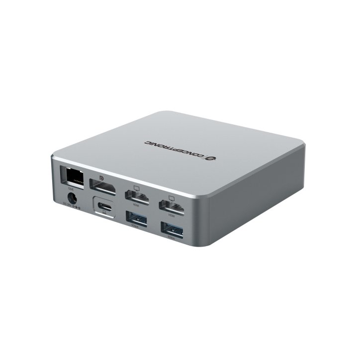 Docking Usb-c Conceptronic Donn25g 2xhdmi 4k 1xdisplayport 2xusb-a 2xusb-c 1xjack 1x1gb
