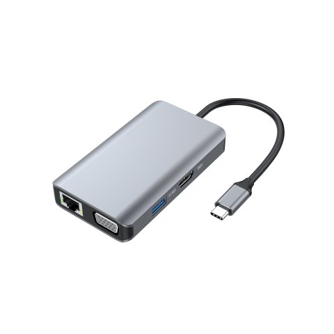 Docking Usb-c Conceptronic Donn21g Hdmi Vga Usb 3.0 Lan Gigabit Usb-c Carga 100w