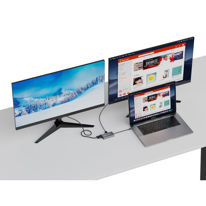 Docking Usb-c Conceptronic Donn21g Hdmi Vga Usb 3.0 Lan Gigabit Usb-c Carga 100w