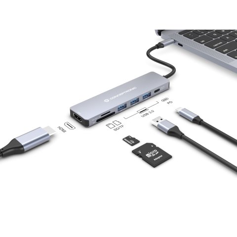 Docking Usb-c Conceptronic Donn19g 1xhdmi 3xusb-a 3.0 1xusb-c Pd 100w 1xlector Sd microsd