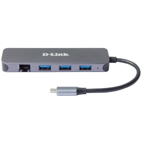 Hub Usb-c D-link Dub-2334 A 3xusb3.0 1xusb-c Pd 60w) 1xgb Rj45