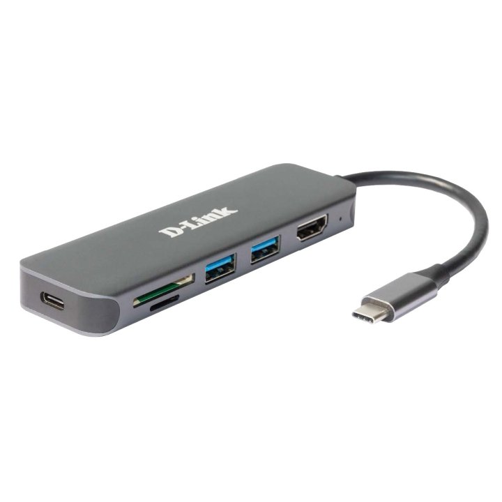 Docking Usb-c D-link Dub-2327 A 1xhdmi 4k 2xusb3.0 1xusb-c Pd 60w 1xlector Tarjetas