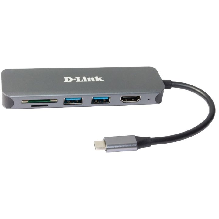Docking Usb-c D-link Dub-2327 A 1xhdmi 4k 2xusb3.0 1xusb-c Pd 60w 1xlector Tarjetas