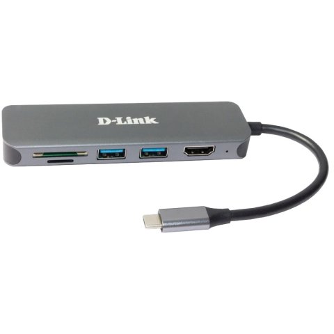 Docking Usb-c D-link Dub-2327 A 1xhdmi 4k 2xusb3.0 1xusb-c Pd 60w 1xlector Tarjetas