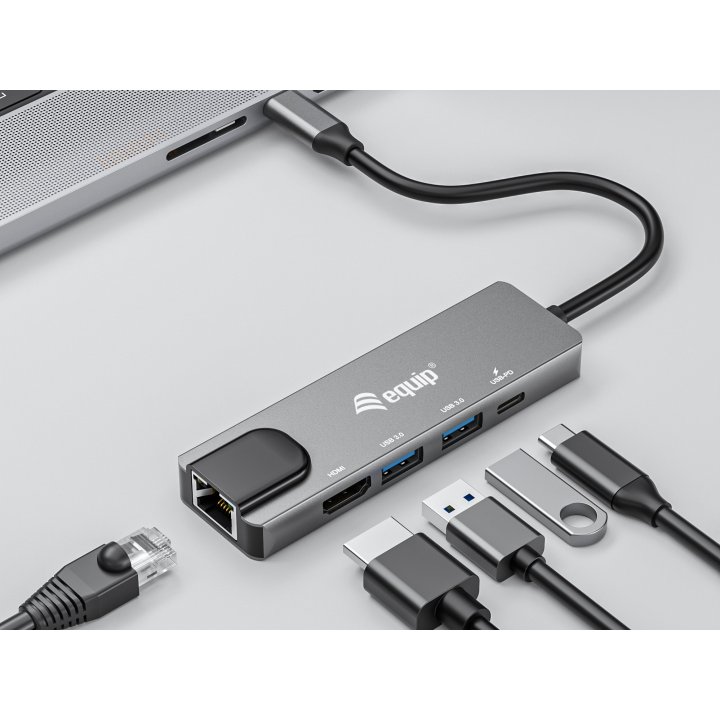 Docking Usb-c Equip 133489 A 1xhdmi 4k 1xusb-c Pd 100w 2xusb-a 5gb s 1xgb Rj45