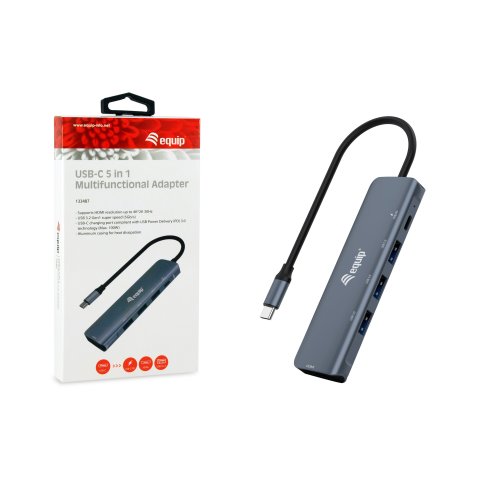 Docking Usb-c Equip 133487 A 1xhdmi 4k 1xusb-c Pd 100w 3xusb-a 3.2