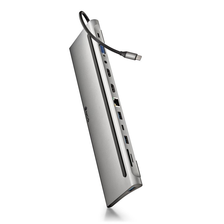Docking Usb-c Ngs Wonder Dock 12 A 4k 2xhdmi 1xvga 1xusb-c 1xpd 100w 3xusb-a 1xgb Rj45 1xsd 1xmicrosd 1xjack