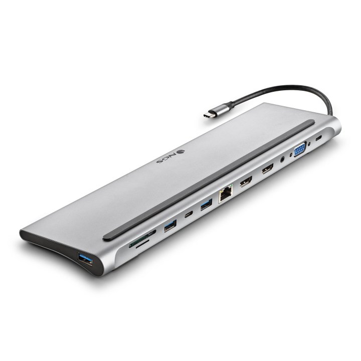 Docking Usb-c Ngs Wonder Dock 12 A 4k 2xhdmi 1xvga 1xusb-c 1xpd 100w 3xusb-a 1xgb Rj45 1xsd 1xmicrosd 1xjack