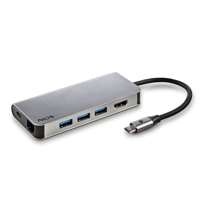 Adaptador Ngs  Wonder Dock 8 Multipuerto Tipo Usb-c 8 En 1