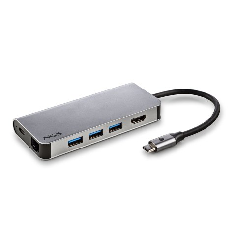 Adaptador Ngs  Wonder Dock 8 Multipuerto Tipo Usb-c 8 En 1