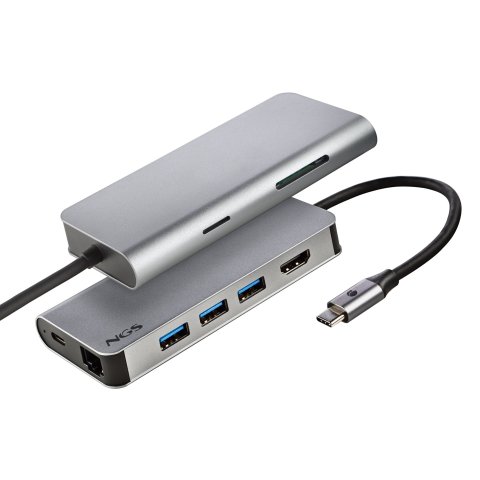 Adaptador Ngs  Wonder Dock 8 Multipuerto Tipo Usb-c 8 En 1