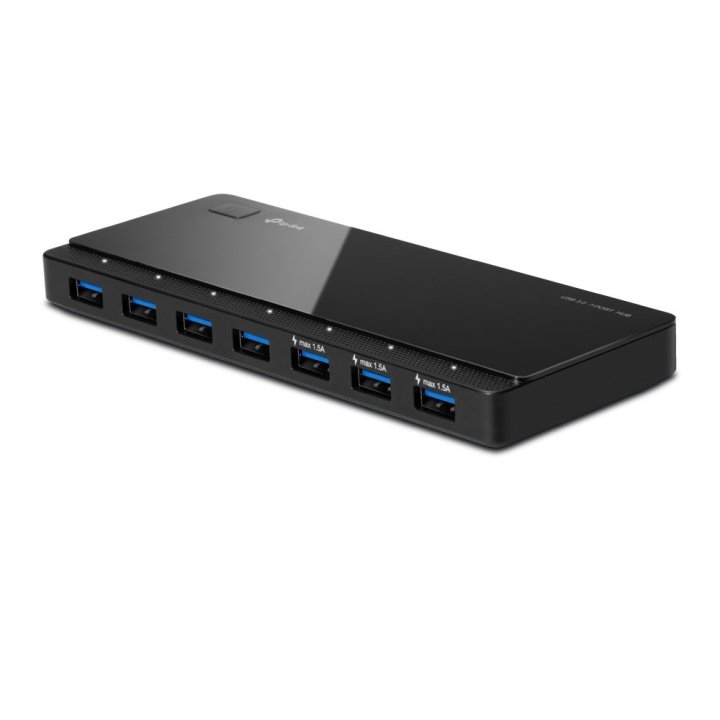 Hub Usb 3.0 Tp-link Uh700 Usb 3.0 7 Puertos Diseño Escritorio Con Adptador De Corriente