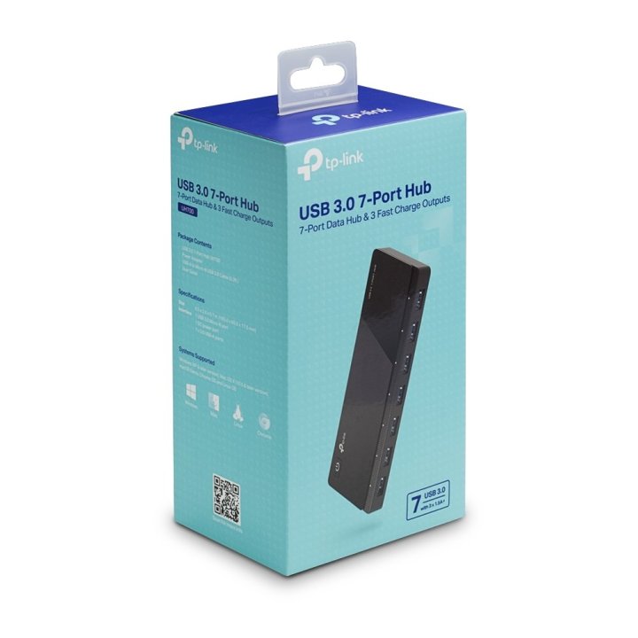 Hub Usb 3.0 Tp-link Uh700 Usb 3.0 7 Puertos Diseño Escritorio Con Adptador De Corriente