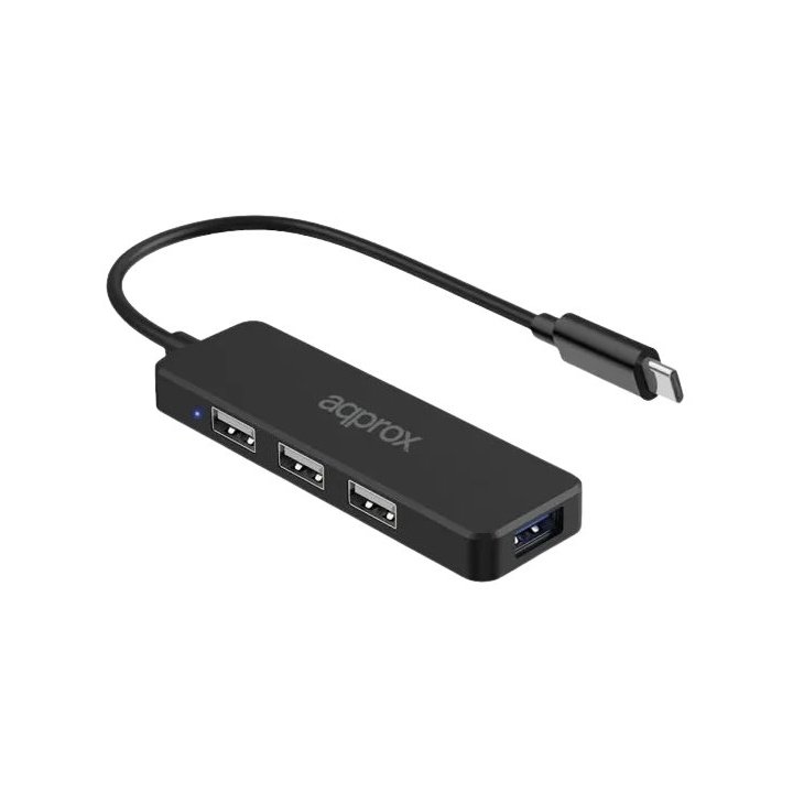 Hub Usb-c Approx Appc48v2 A 1xusb-a 2.0 3xusb-a 2.0