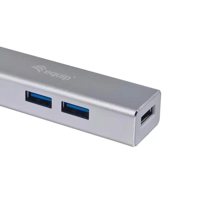Hub Usb-c 3.1 Equip Life 4 Puertos Usb 3.0 Tipo A Carcasa De Aluminio